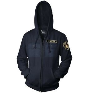 Archer Danger Zone "Military Fleece" Zip Up Hoodie